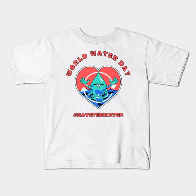 world water day Kids T-Shirt by tzolotov